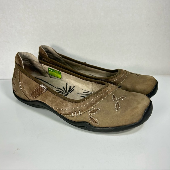 Ahnu Gracie Slip On Leather Tan Ballet Flats Shoes F8013K; Women 7.5 Please Read - Picture 4 of 15